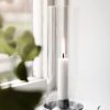 Ljusstake Stengods m Glas Naturvit - Ernst - Bild 2