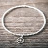 Silverarmband Litet Peace - Faith
