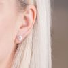 Silverörhängen Liten Kompass - Faith